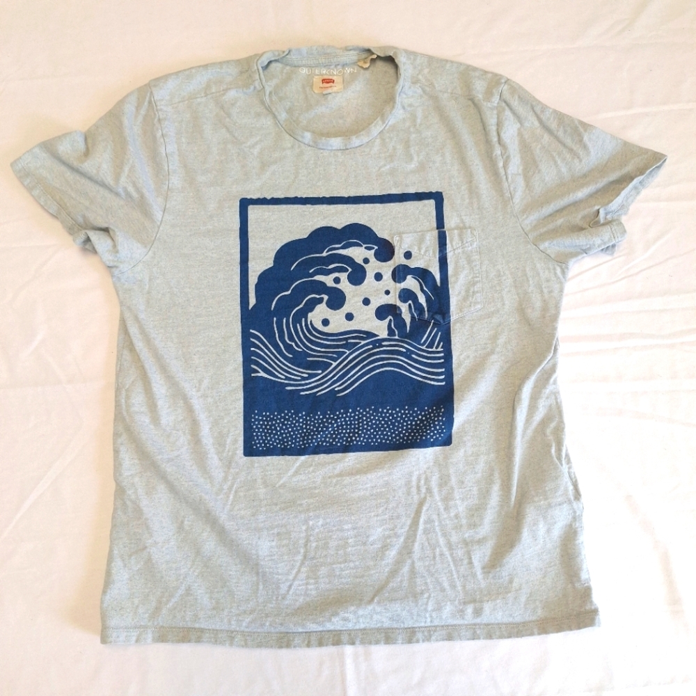Levi's XL Outerknown Wellthread Graphic Pocket Gray Short Sleeve T-Shirt